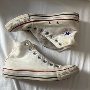 high top converse (no laces)